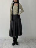 Giel Wool Pleated Skirt