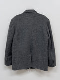 [Wool 50%/Quilted lining] Twill wool single over fit jacket