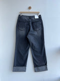 Roll-Up Grey Wide Denim