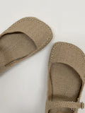 Raffia Linen Mary Jane Sandals
