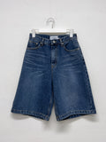 525 Cat Washing Bermuda Wide Denim