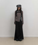 Asymmetric Mermaid Jersey Skirt