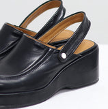 Nivan Square Platform Slingback Loafers