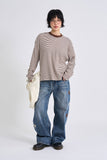 Star side patch denim pants