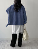 Garment Work Over Fit Half Jacket