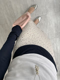 Melo Flower Chiffon Midi Skirt