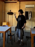 Metallic Logo Box Half Tee