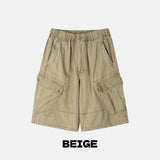 Washed Cargo Bermuda Pants