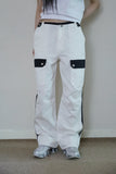 Uni Color Matching Cargo Pants