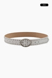 Objet oval stud belt