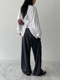 Back Slit Over Fit Long Sleeve T-shirt