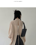 Page Backslit Loose Fit Shirt