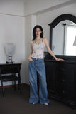 Flower Mesh Blanc Sleeveless