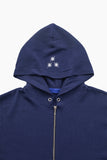 Star waffle hoodie zip-up