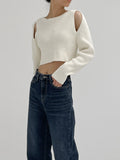 Forming double hole crop knit