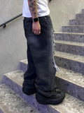 Destroyed Vintage Black Denim