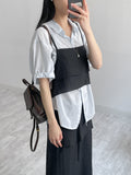 Silky Roll-up Overfit Short Sleeve Shirt
