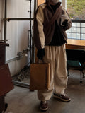 Corduroy Tuck-Tuck Cargo Pants
