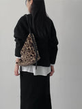 Leopard Fur Shoulder Bag