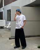 Moz two-tuck wide slacks