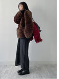Jacqueline Round Overfit Fur Jacket