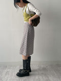 Tartan Check A-Line Midi Skirt