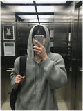 Meliou Crop Knit Hood Zip-Up