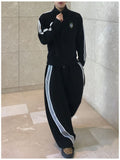 Bant Diagonal Track Wide Sweatpants