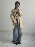 [unisex] 515 cat-washed wide denim pants