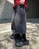Maxi Wide Bermuda Banding Denim