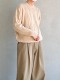 Diamond Fisherman Round Knit