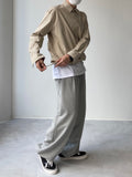Pleat Wide Sweat Pants