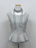 [Scarf SET] Liber Frill Sleeveless Blouse