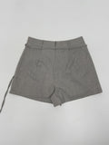 Ready Belted Wrap Skirt Pants