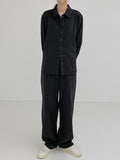 Slab Denim Wide Pants