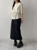 Elliott Nylon Long Skirt