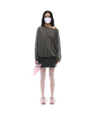 One-Shoulder Oversized Sweatshirt