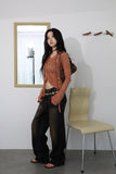 Cream Linkle Scarf T-shirt