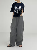 Alphabet Lettering Overfit Short Sleeve T-Shirt