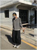 Tail Curved Wide Cotton Pants