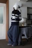 Nordic snow cardigan zip-up