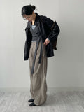 Porte U-neck Stripe T-shirt