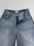103 Grayish Wide Denim Pants