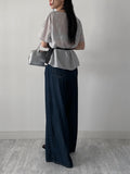 Fiona See-through Round Neck Blouse