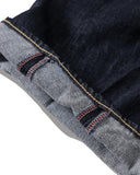 Panelled Barrel Denim Pants - Indigo
