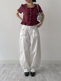 Lily Frill Short Sleeve Blouse