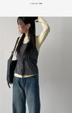 Button Halter Knit Bustier