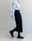 Twist Wrap Long Skirt