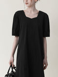 Ana Square Neck Long One Piece