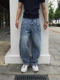 Lef Two-Pocket Curved Denim Pants